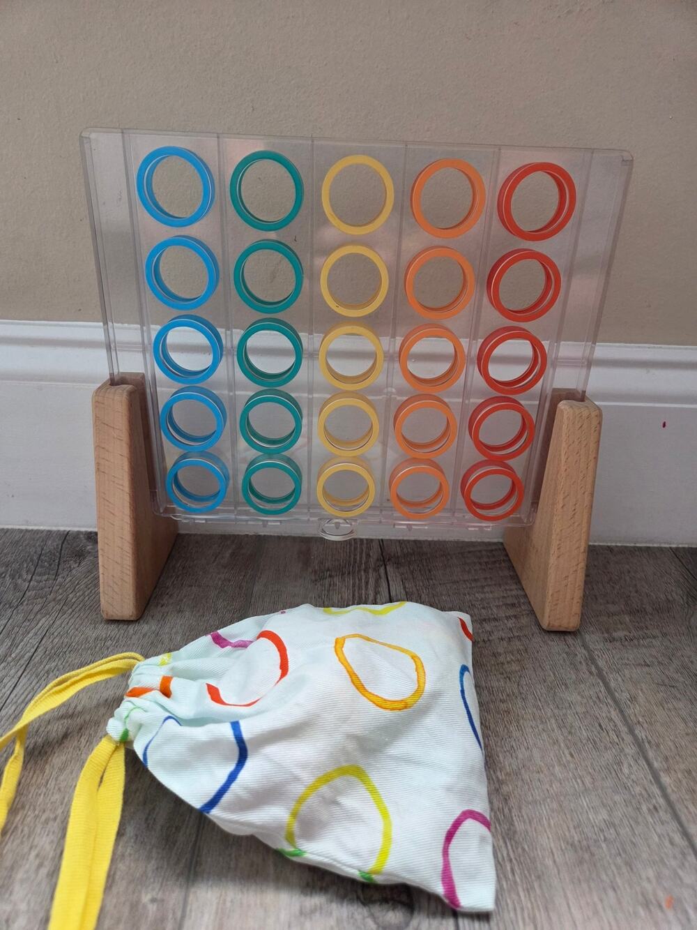 Lovevery Wooden Color Drop Play Set Montessori Toy with Storage Bag - complete
